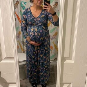 🐰maternity floral Jessica Simpson maxi dress